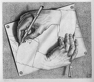 M.C. Escher Drawing Hands